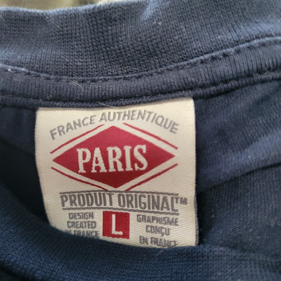 France Authentique Eiffel Tower Graphic T-Shirt Size M - Picture 3 of 4